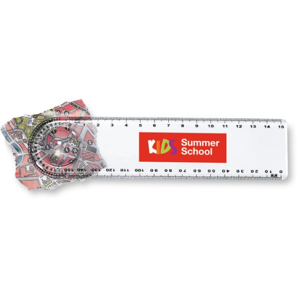 LASTA - Lineal mit Lupe/Winkelmesser