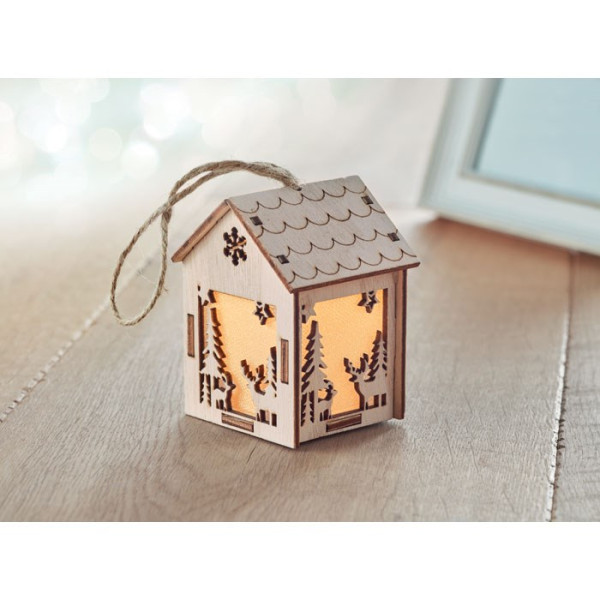 PONIA - Anhänger Haus mit Licht