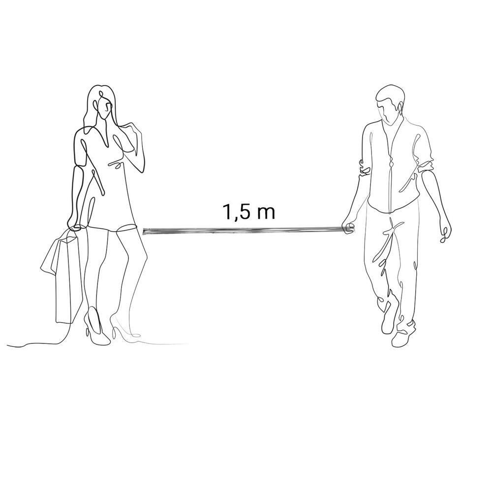 Abstandsstick "Distance", selbstaufblasend