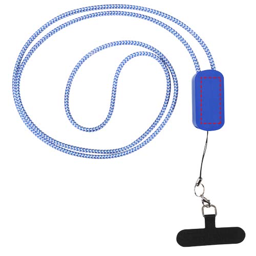 Anser Smartphone Lanyard aus recyceltem Kunststoff mit 27 W 5-in-1 integriertem Kabel