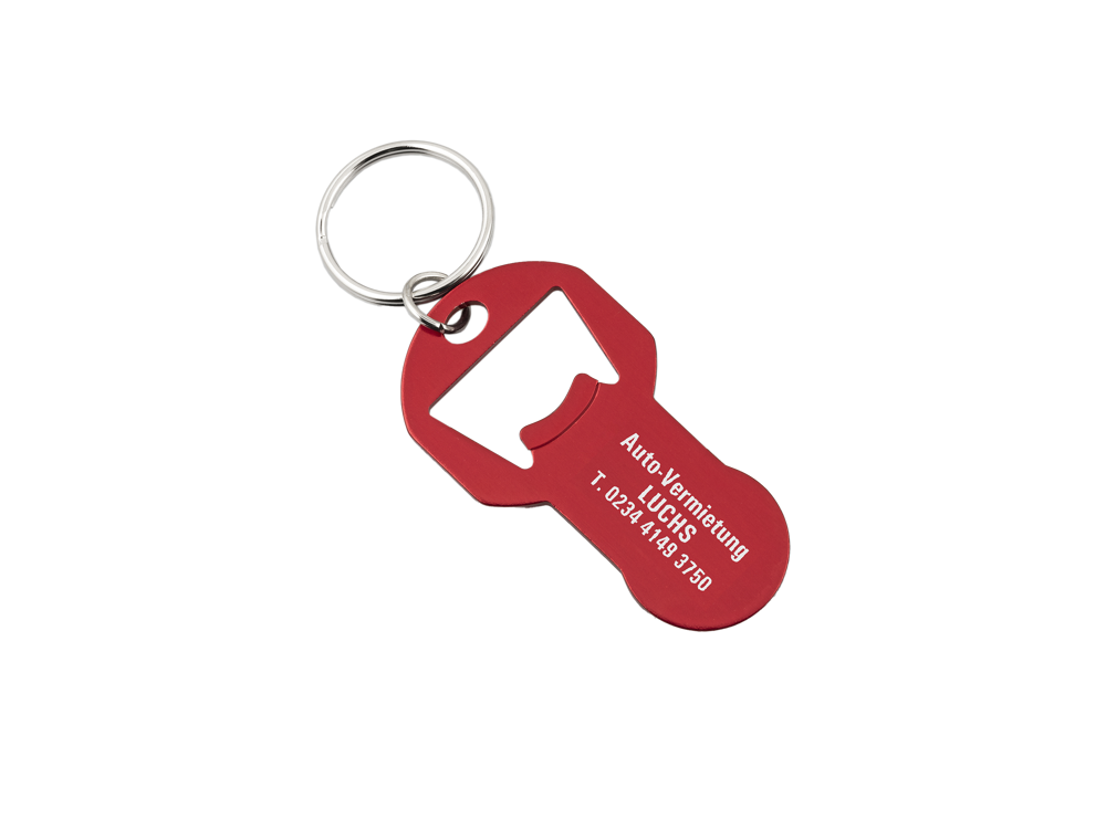 Einkaufs-Schlüsselanhänger MELO - rot