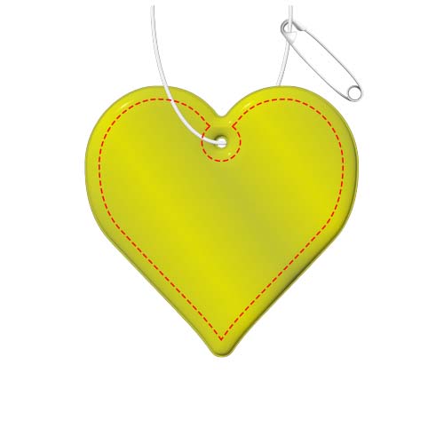RFX™ H-09 Reflektierender PVC-Anhänger Herz