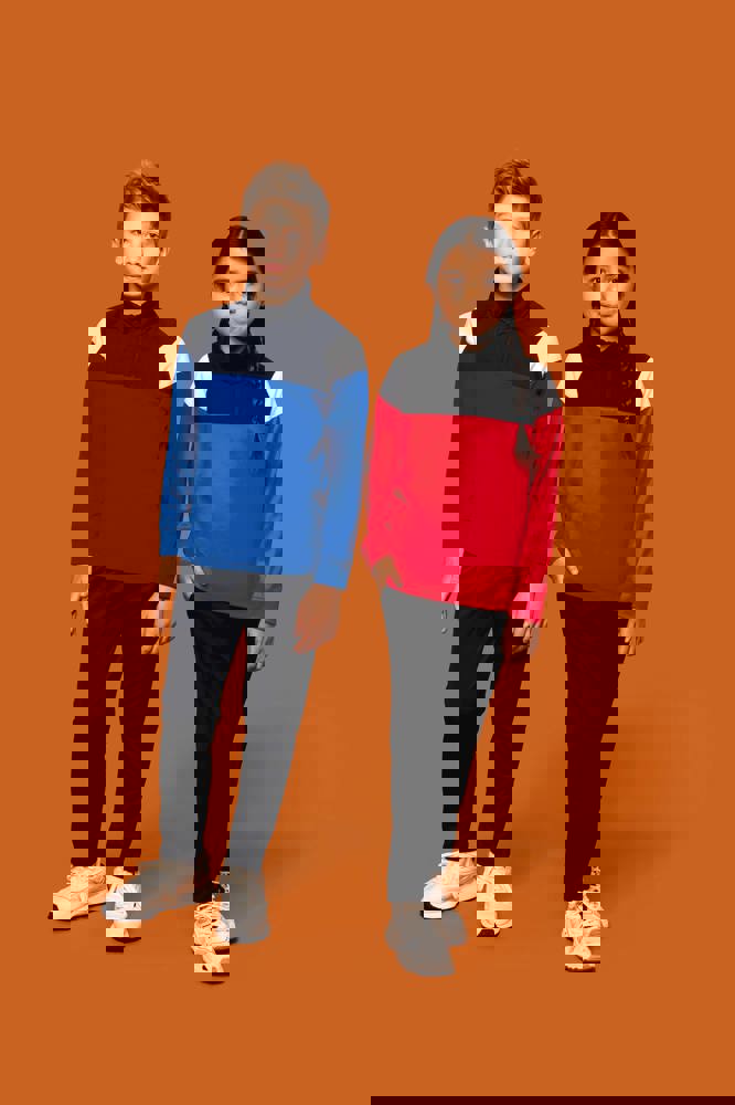 PA388 - Kinder Trainings-Sweatshirt mit 1/4 Reißverschluss