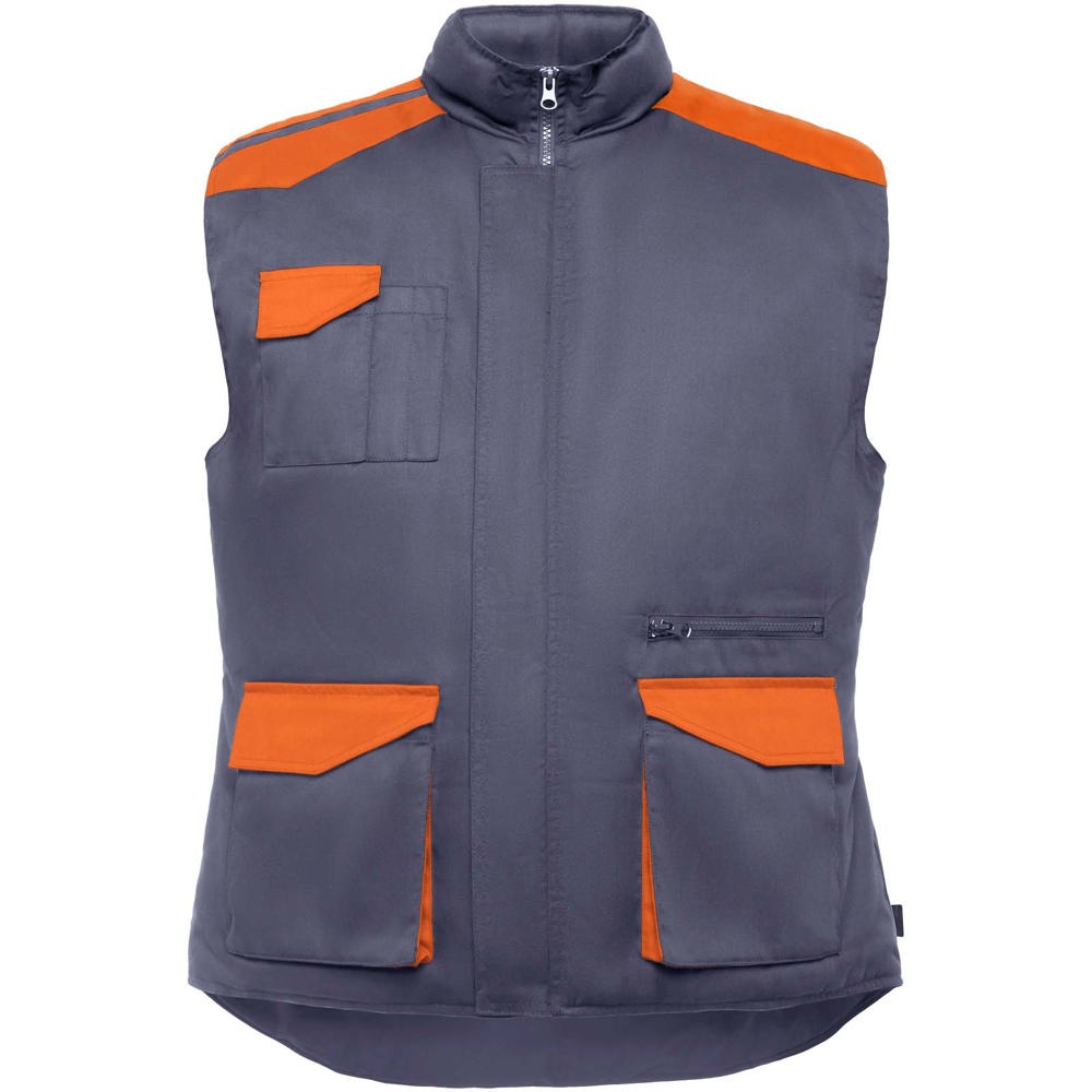 Armada Arbeitsweste mit mehreren Taschen - blei, orange