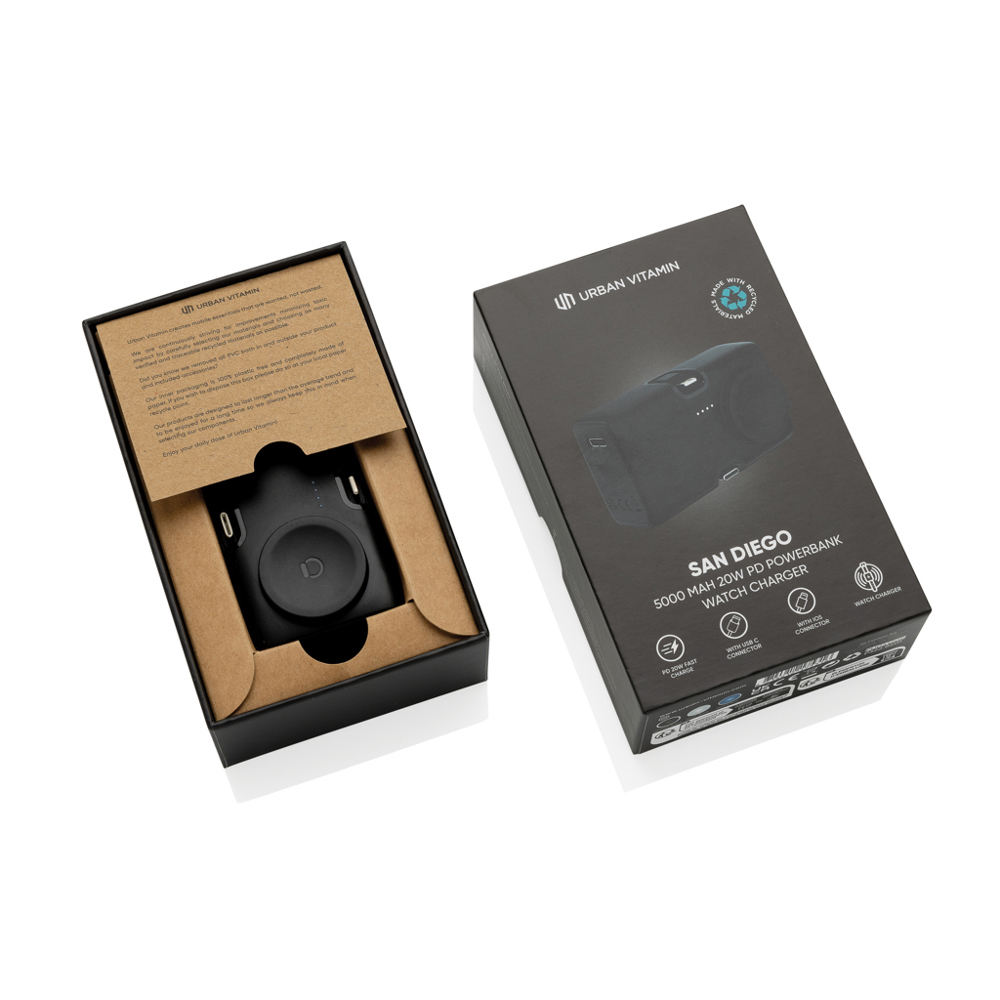 Urban Vitamin San Diego 20W PD RCS Powerbank & WatchCharger