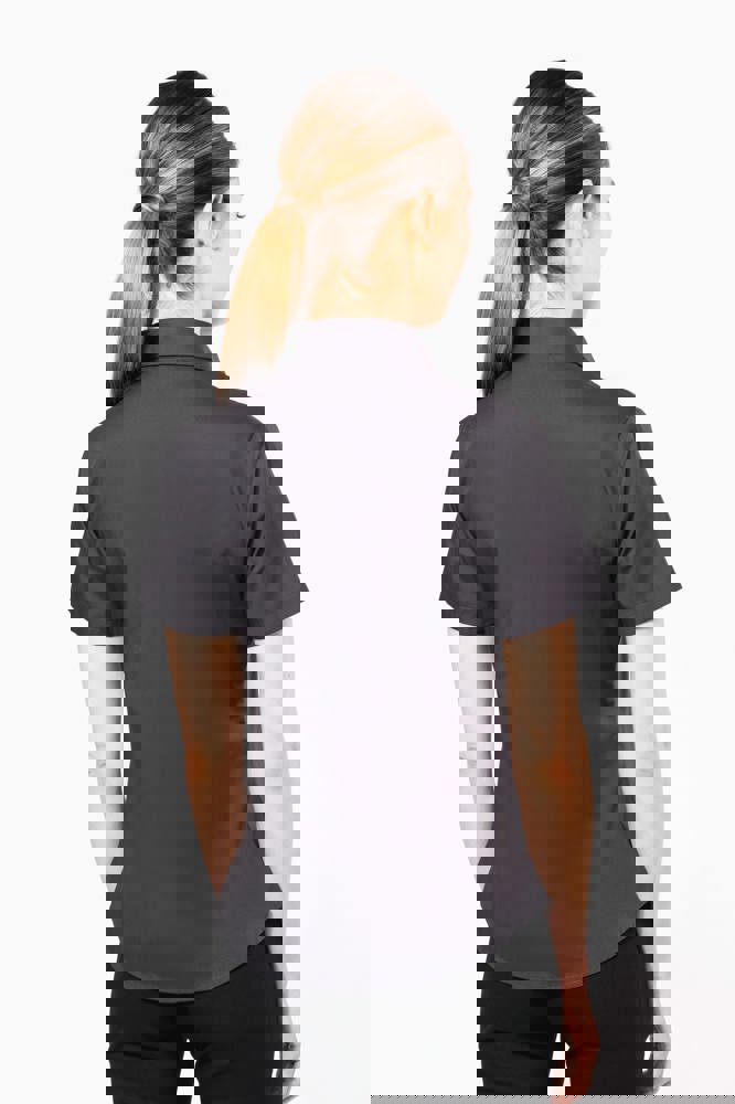 K544C - Damen Popelinebluse Kurzarm