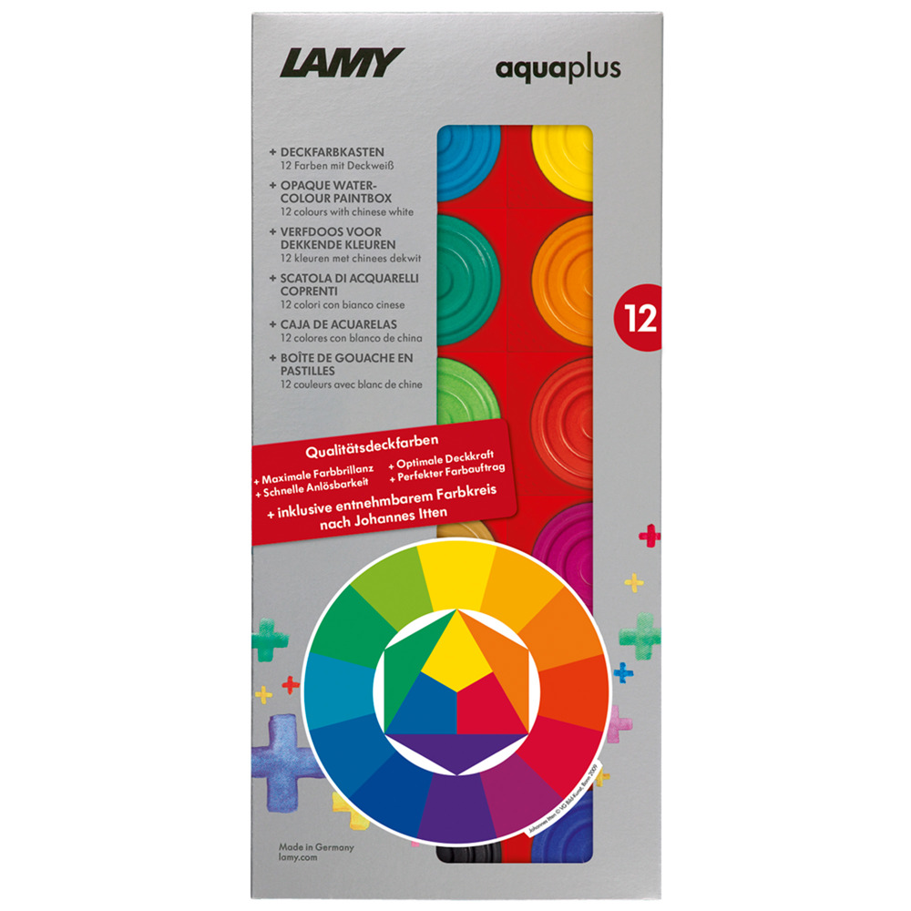 Deckfarbkasten aquaplus karminrot