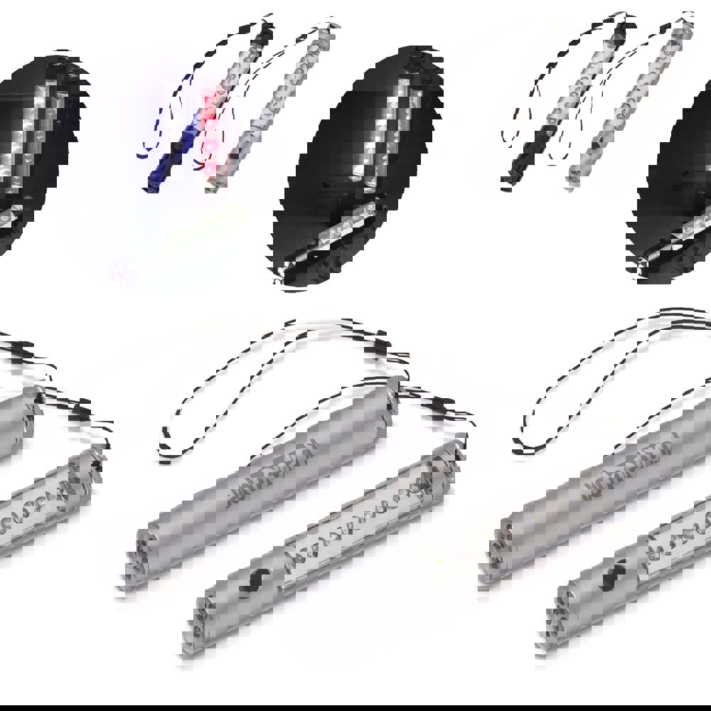 Aluminium Taschenlampe mit Magnet, 5+8 LED´s