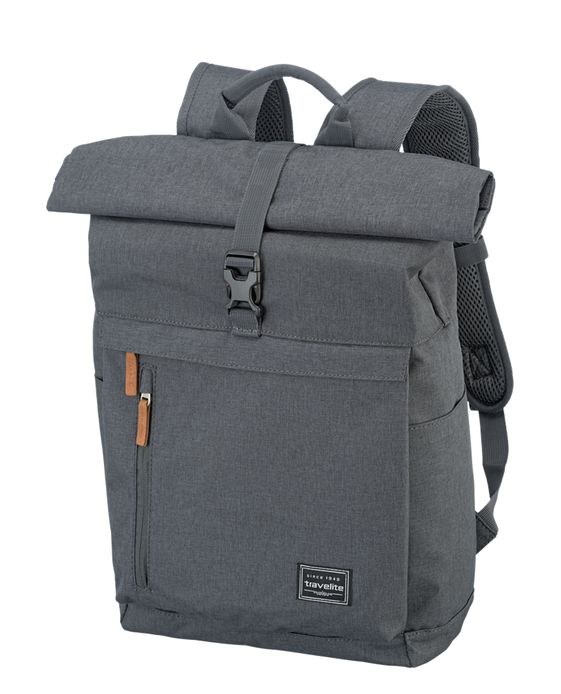 TRAVELITE BASICS Rollup Rucksack, Anthrazit