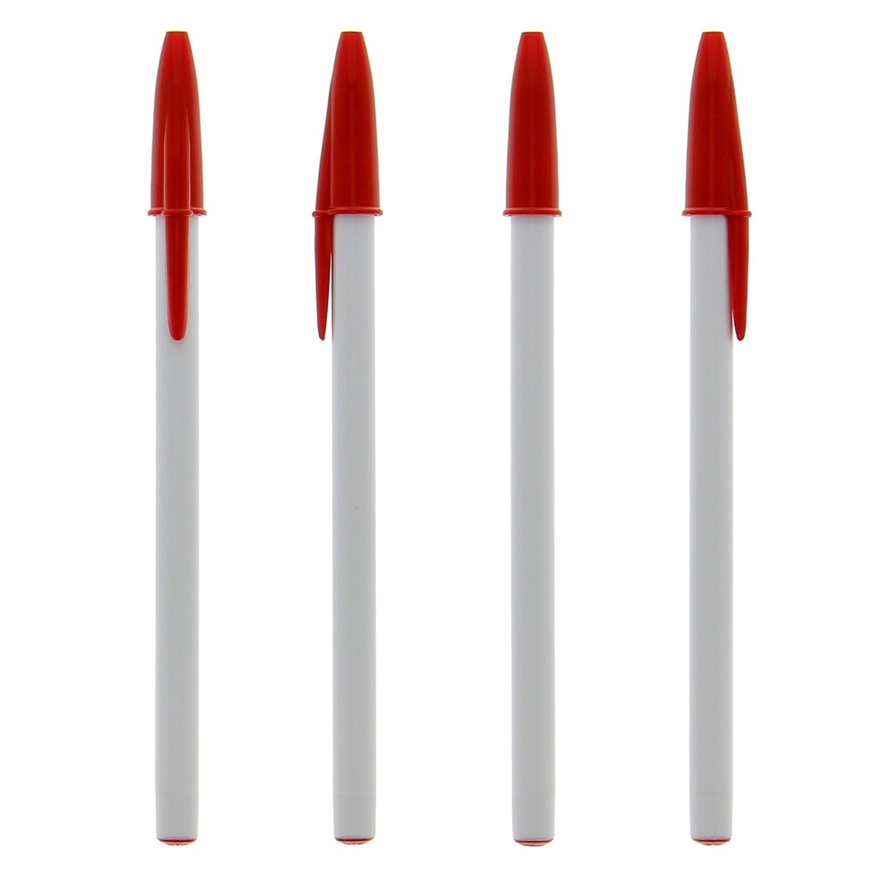 BIC® Style Kugelschreiber - Weiß/ Rot/ Blaue Tinte