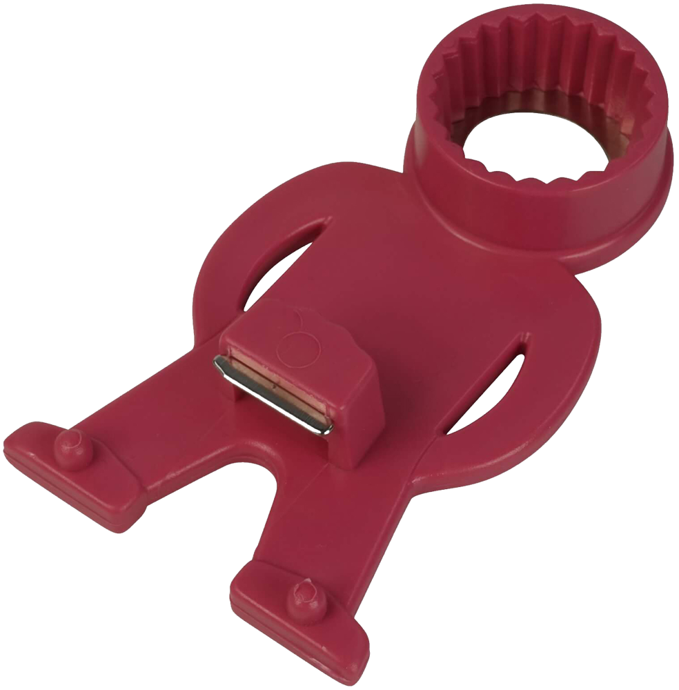 Flaschenöffner MANFRED - mit Füßen - pink