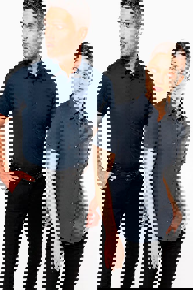 K531 - Herren Stretchhemd Kurzarm