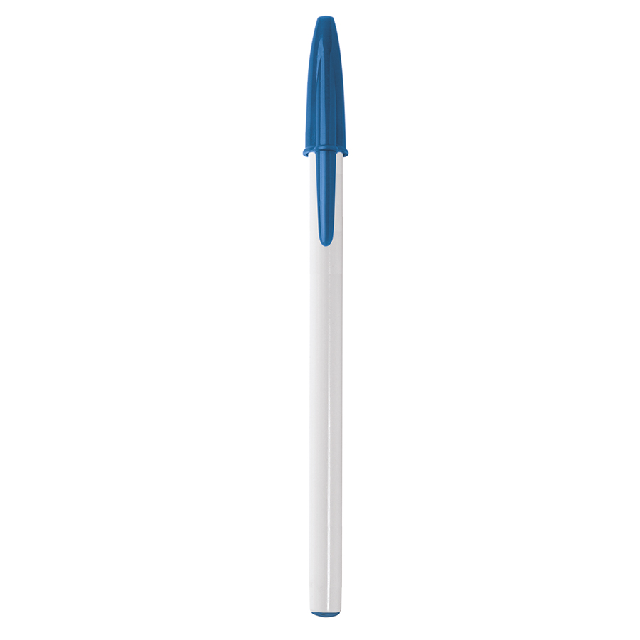 BIC® Style Kugelschreiber - Weiß/ Blau/ Blaue Tinte