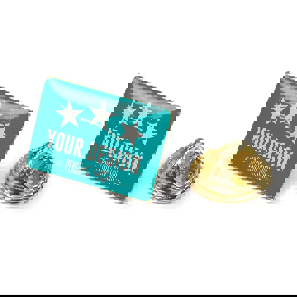 Metall Pin rechteckig 19x13mm