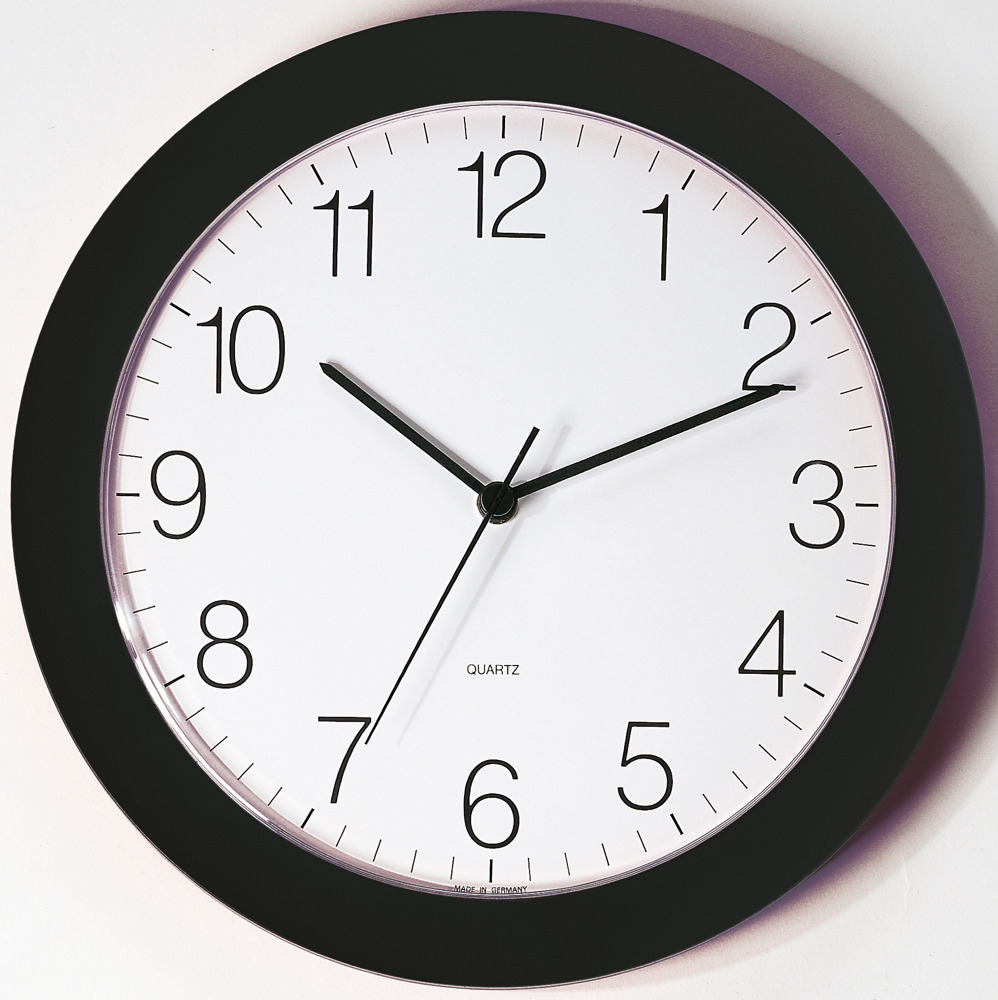 Funk-Wanduhr U-2208 - schwarz