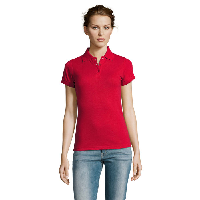 PRIME WOMEN - PRIME DAMEN POLO 200g - Red