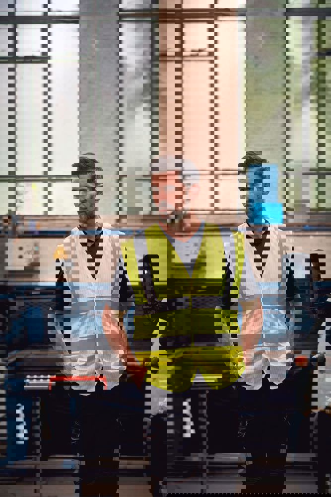 YHVW100ASFR - High visibility, anti-static and flame retardant waiscoast