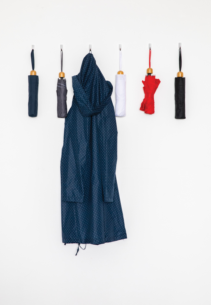 20.5" Impact AWARE™ RPET 190T Pongee Bambus Mini-Schirm