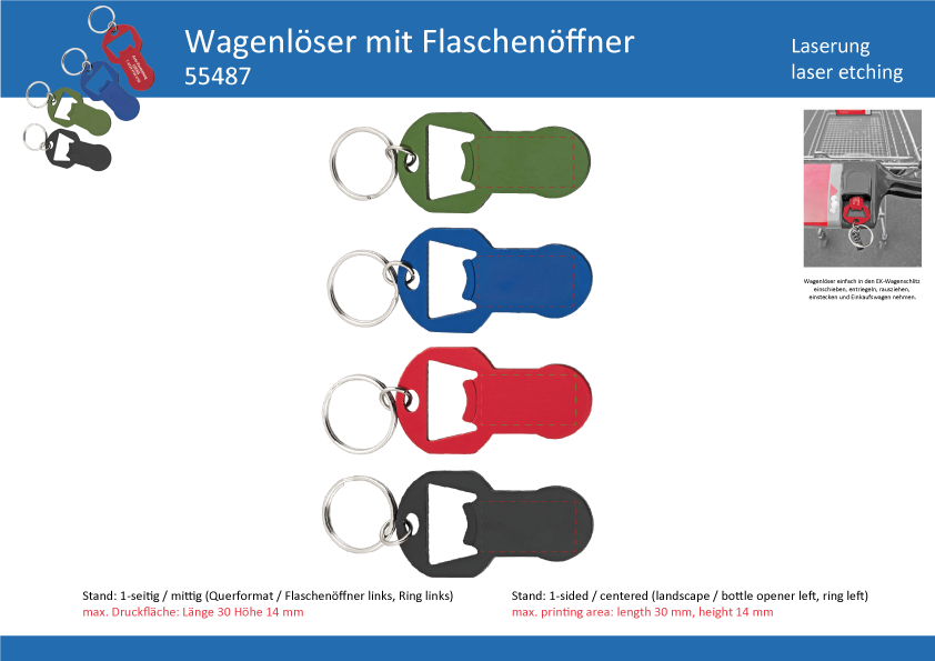 Einkaufs-Schlüsselanhänger MELO