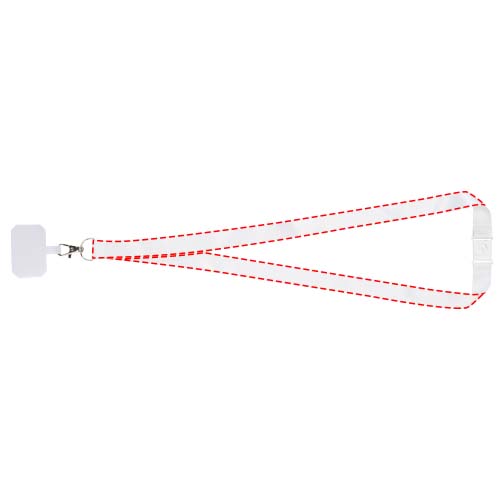 Addie Sublimation Lanyard mit Telefonhalterung und Sicherheitsverschluss  