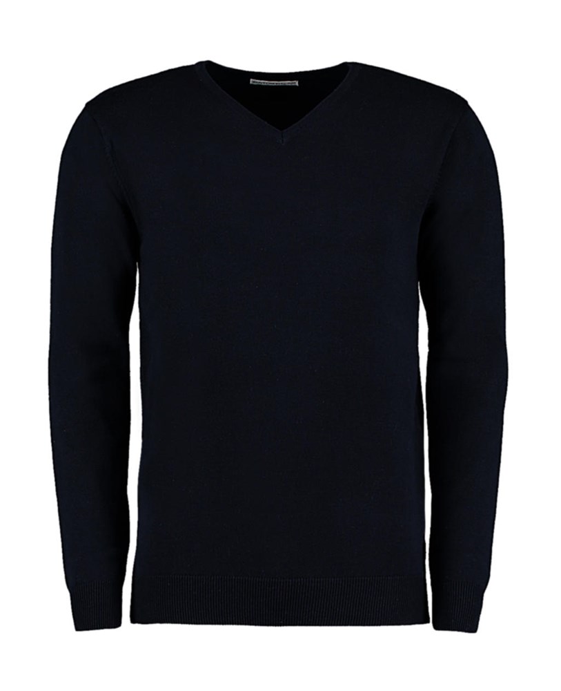 Classic Fit Arundel V Neck Sweater - navy