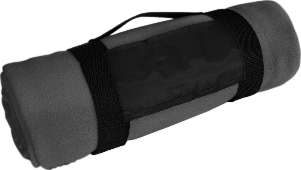 Picknickdecke mit Tragegurt - grau