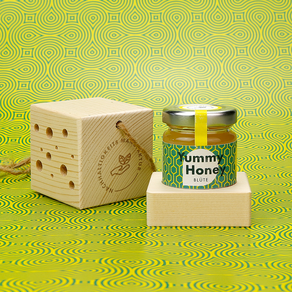 Wildbienenset Mini mit Honig Bino