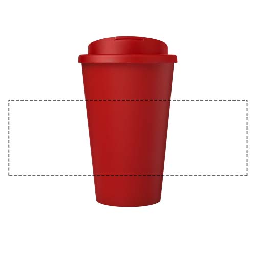 Americano® Eco 350 ml recycelter Becher mit auslaufsicherem Deckel