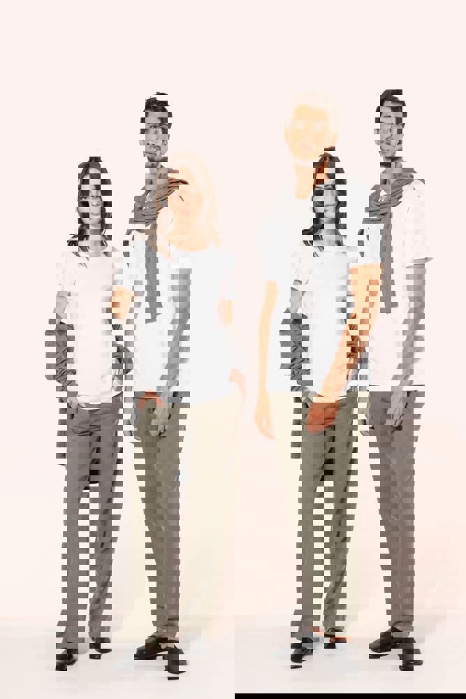 PK301 - Supima® Damen-T-Shirt mit Rundhals ausschnitt und kurzen Ärmeln