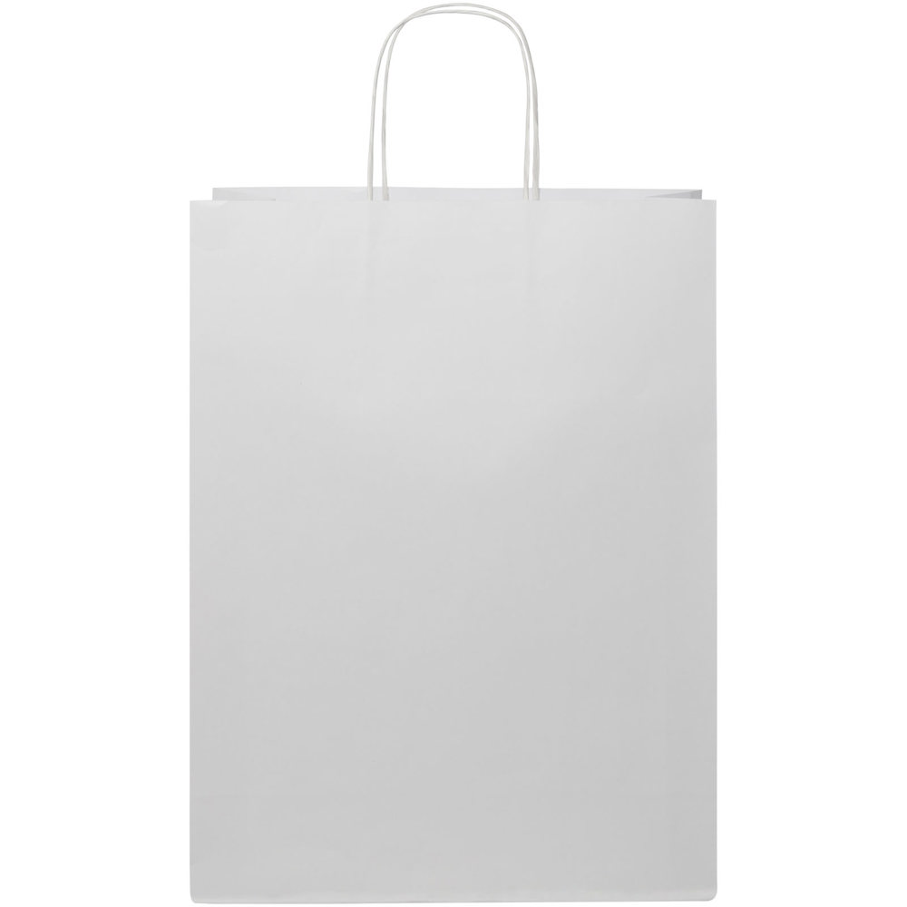 Kraftpapiertasche 120 g/m² mit gedrehten Griffen – 31 × 12 × 41 cm