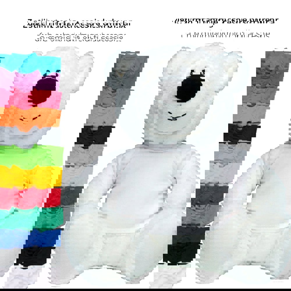 RecycelBär® Ice, weiß, M