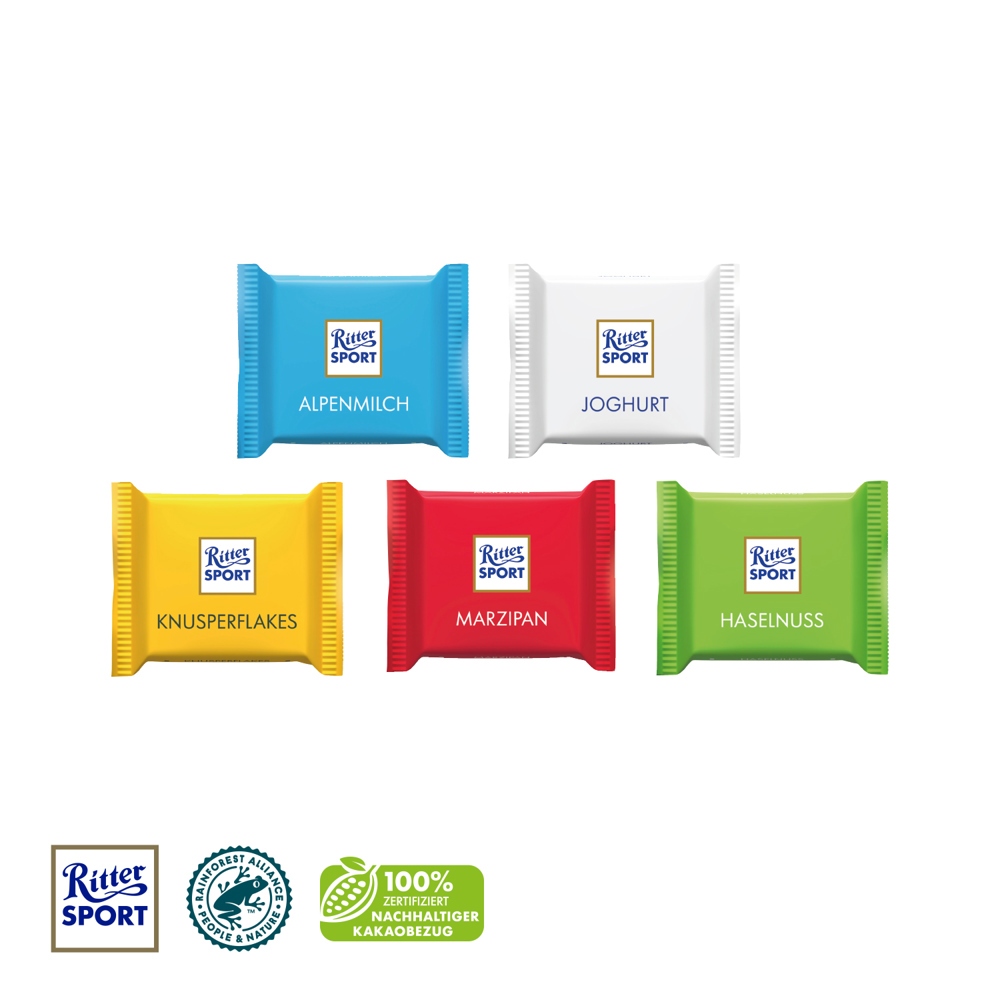Ritter SPORT "Mini" mit Werbebanderole, Express
