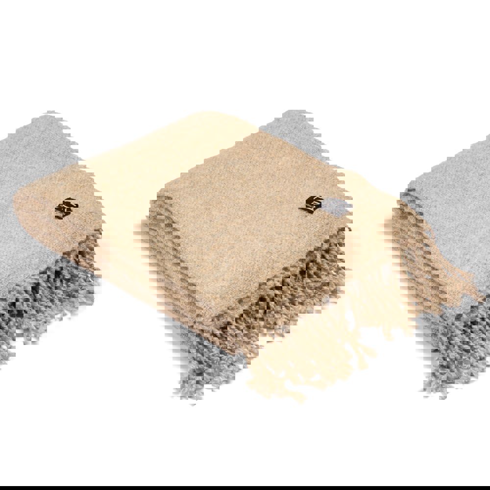 Kosta Linnewafveri Sjövallen Plaid 130x170 cm - Beige