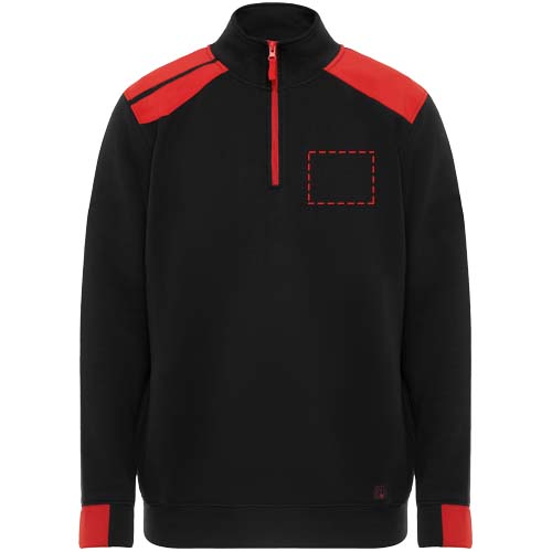 Maverick Pullover für Herren mit halbem Reißverschluss, 280 g/m2