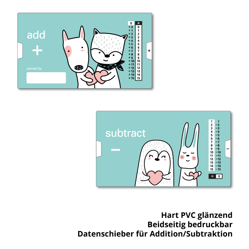 Lern-Datenschieber Addition/Subtraktion PRO