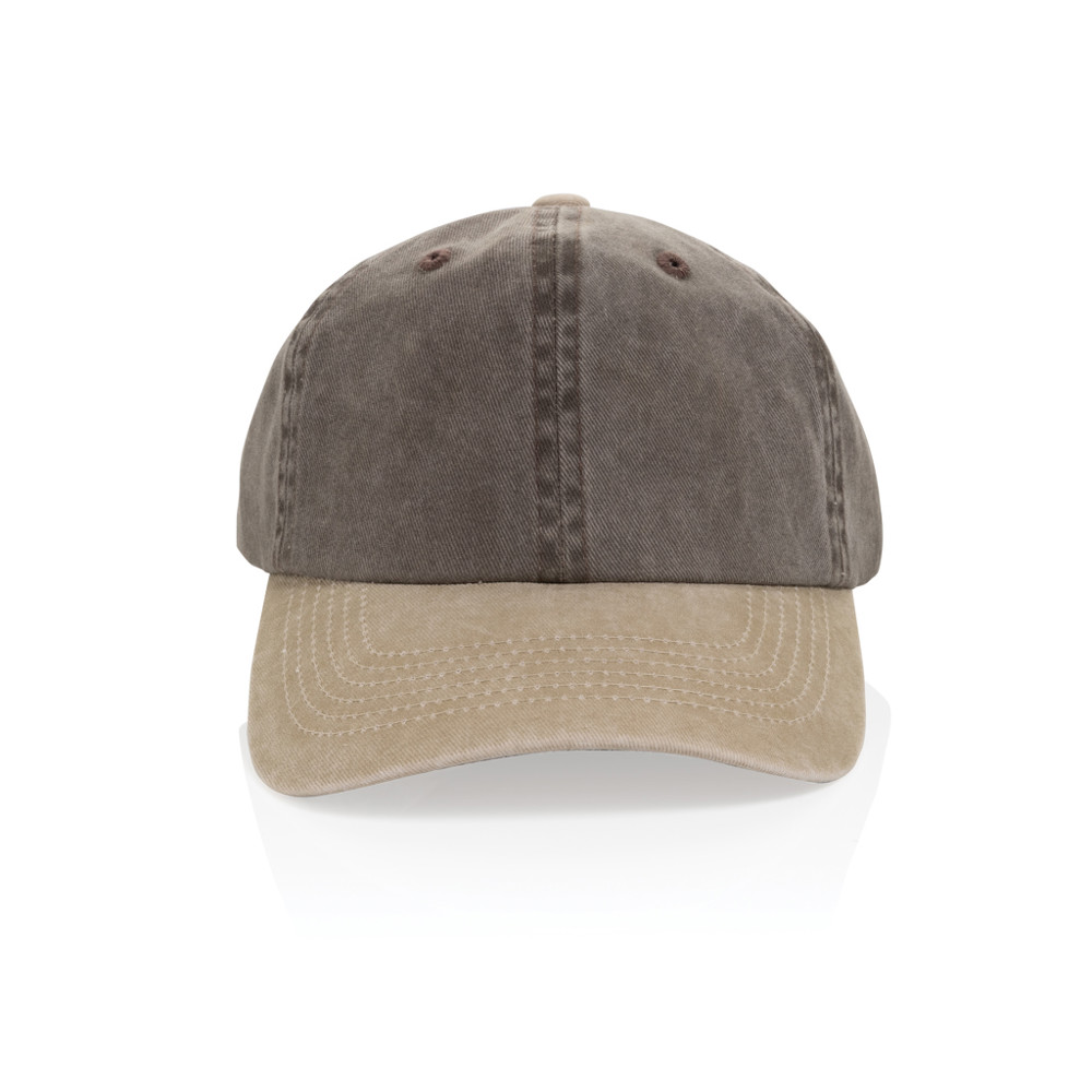 BEAU AWARE™ Two-Tone 6-Panel-Cap aus washed Cotton-Twill