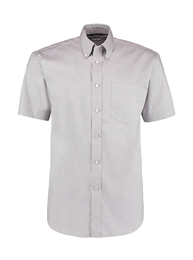 Classic Fit Premium Oxford Shirt SSL - Silver Grey