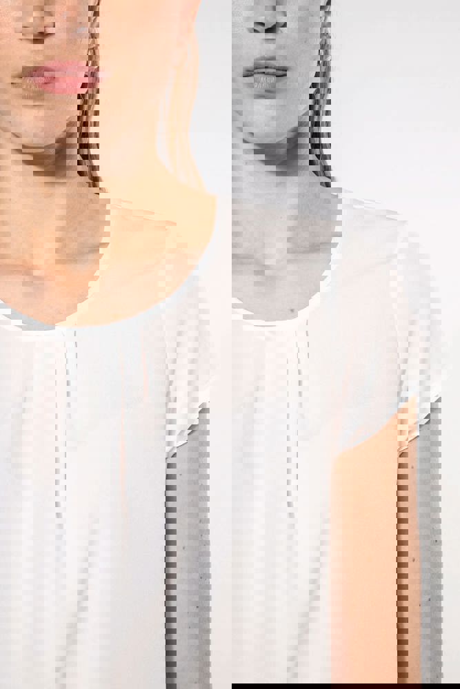 K5002 - Kurzarm-Kreppbluse für Damen