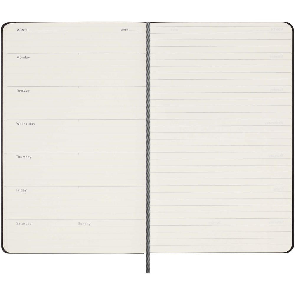 Moleskine Hardcover Wochenplaner L, undatiert