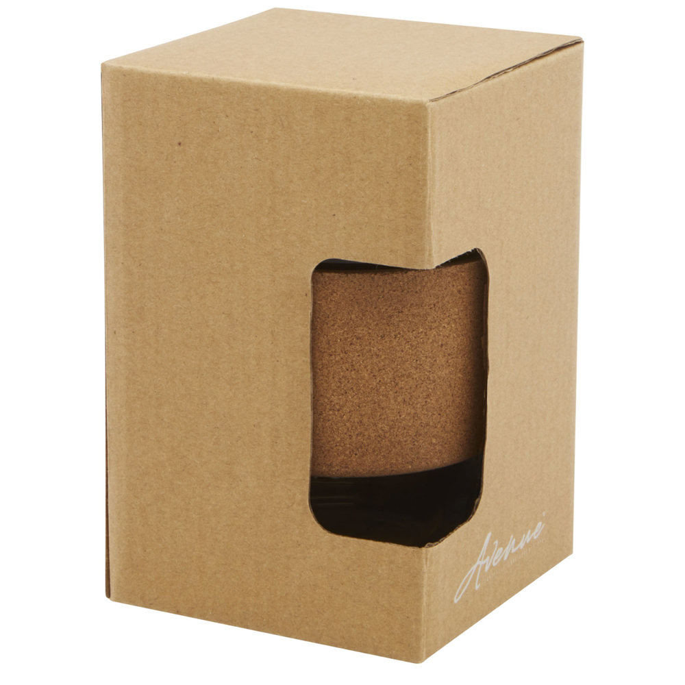 Lidan 360 ml Becher aus Borosilikatglas mit Korkgriff und Silikondeckel