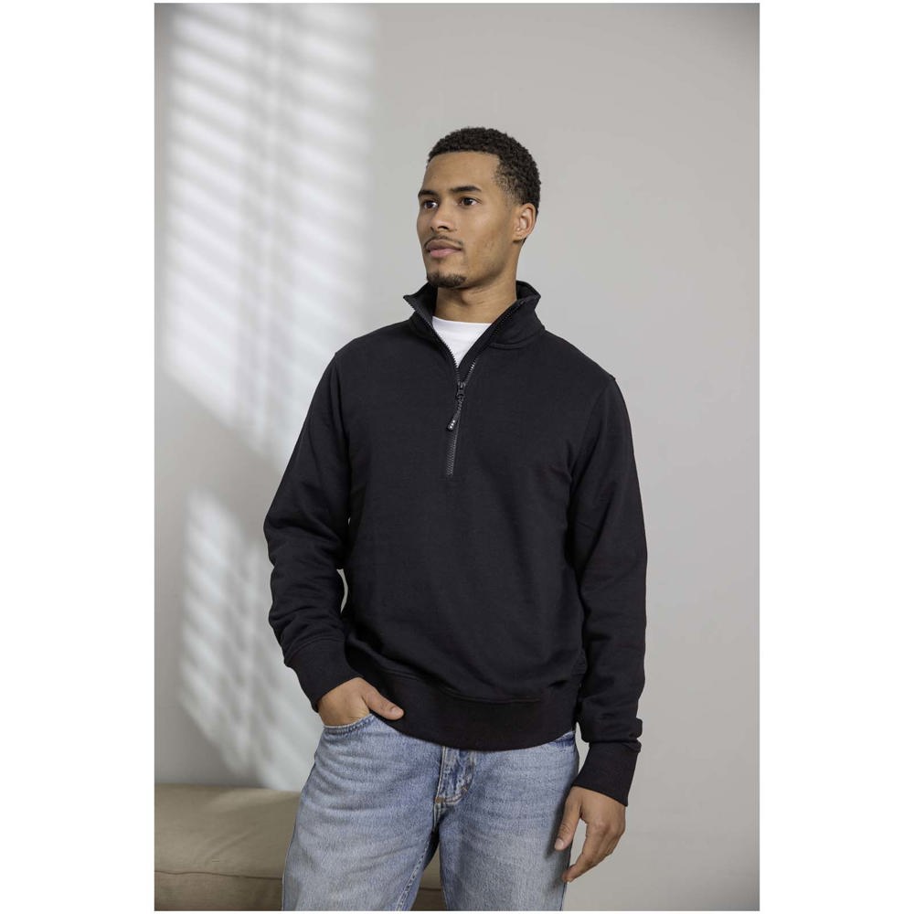 Tin Aware™ Pullover mit Half-Zip Reißverschluss aus recyceltem Material Unisex 