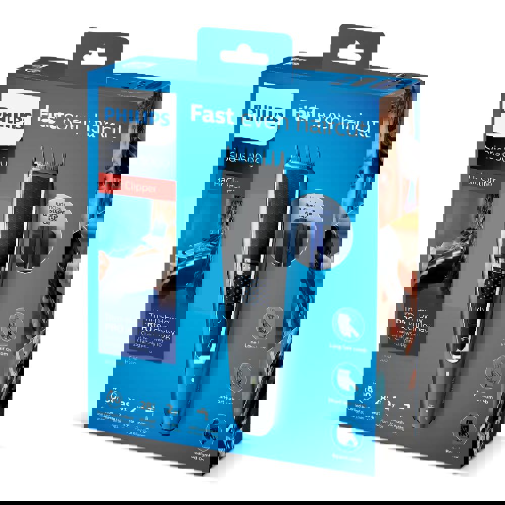 HC7650|Philips Haarschneidemaschine mit waschbarem Kabel und Zubehör 