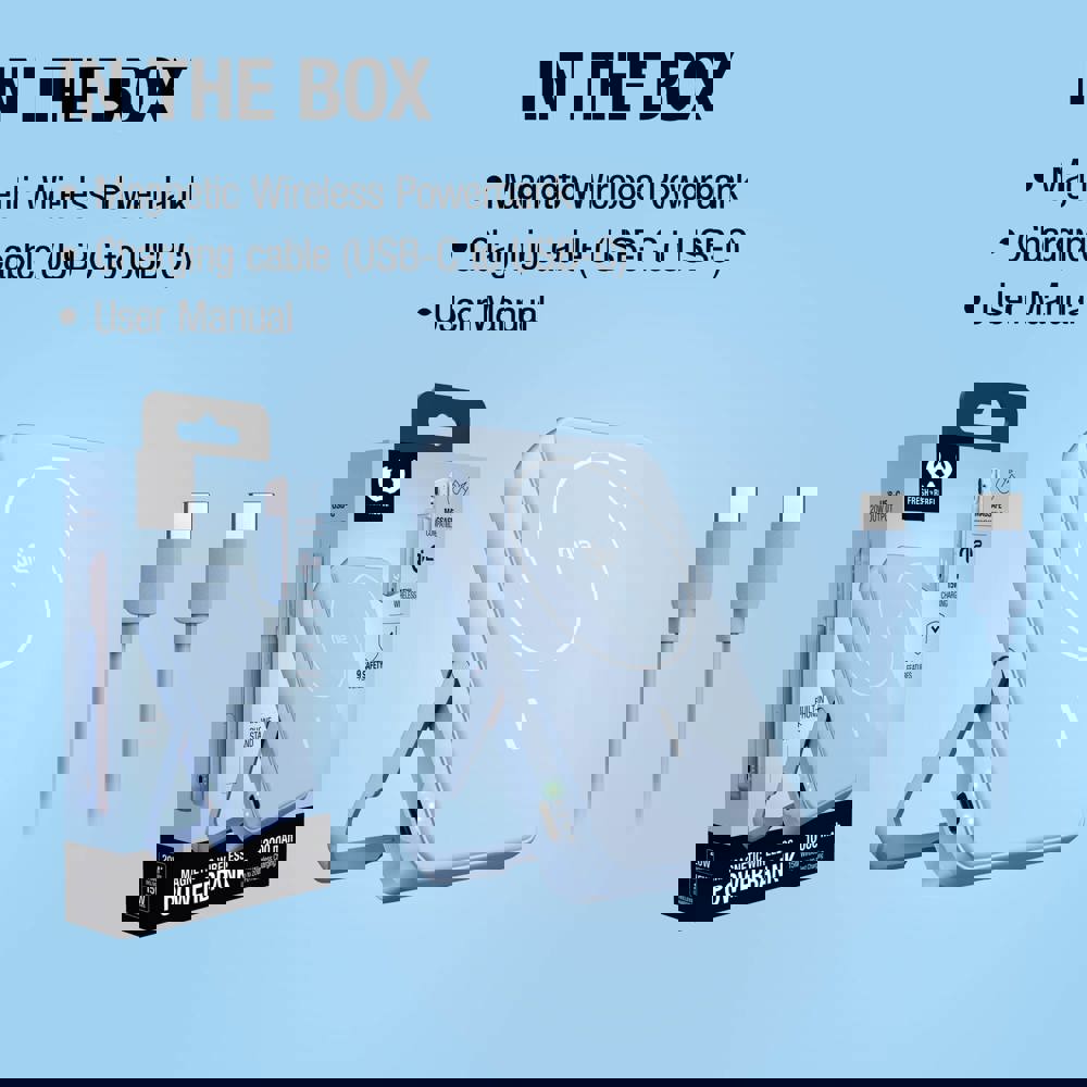 Fresh 'n Rebel Kabellose Powerbank 10000 mAh kompatibel mit MagSafe