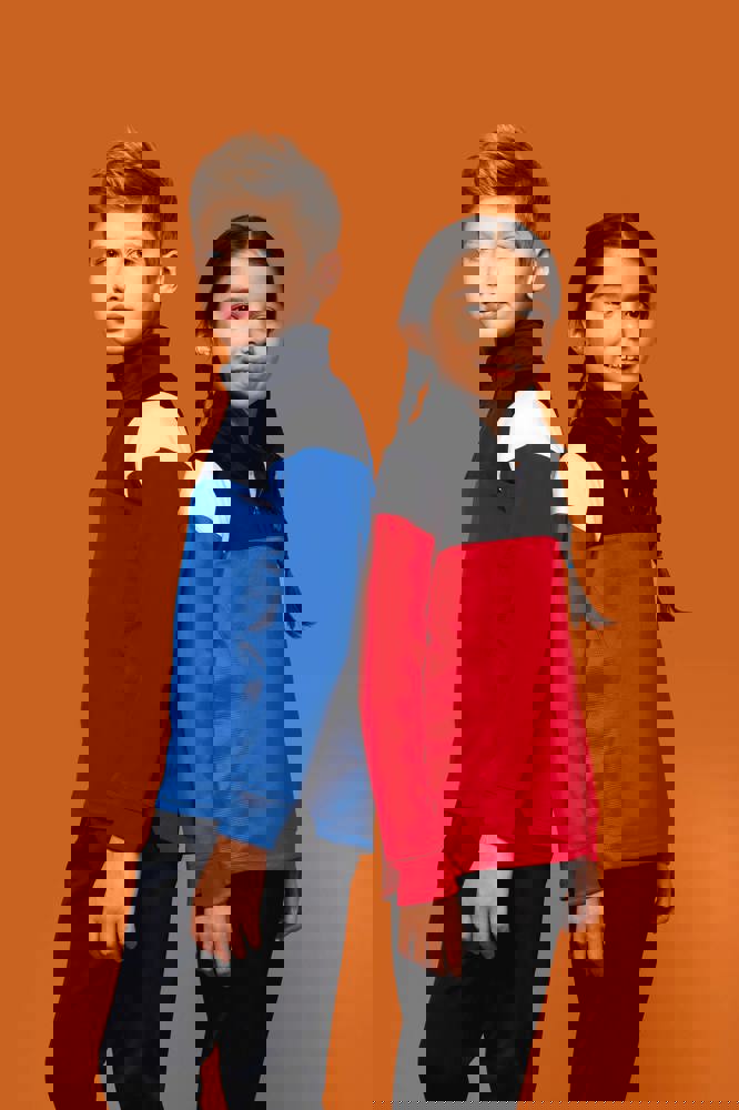 PA388 - Kinder Trainings-Sweatshirt mit 1/4 Reißverschluss