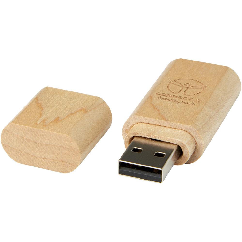 USB-Stick 3.0 aus Holz mit Schlüsselring