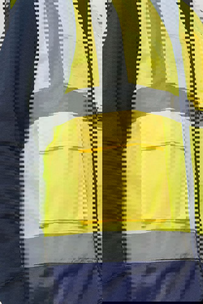 WK618 - Recycelte HI-VIS SICHERHEITSWESTE mit Reißverschluss