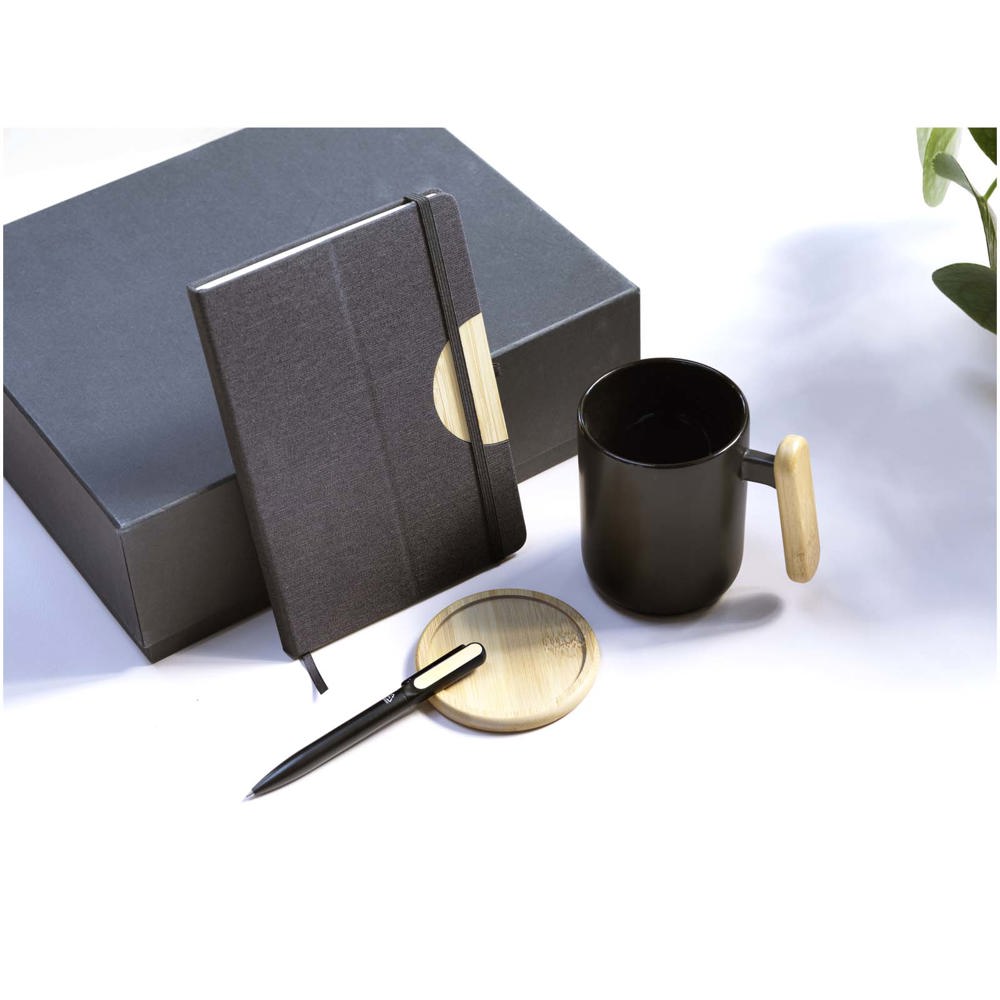 Laura A5 Hardcover Notizbuch und Kugelschreiber Set (schwarze Mine)