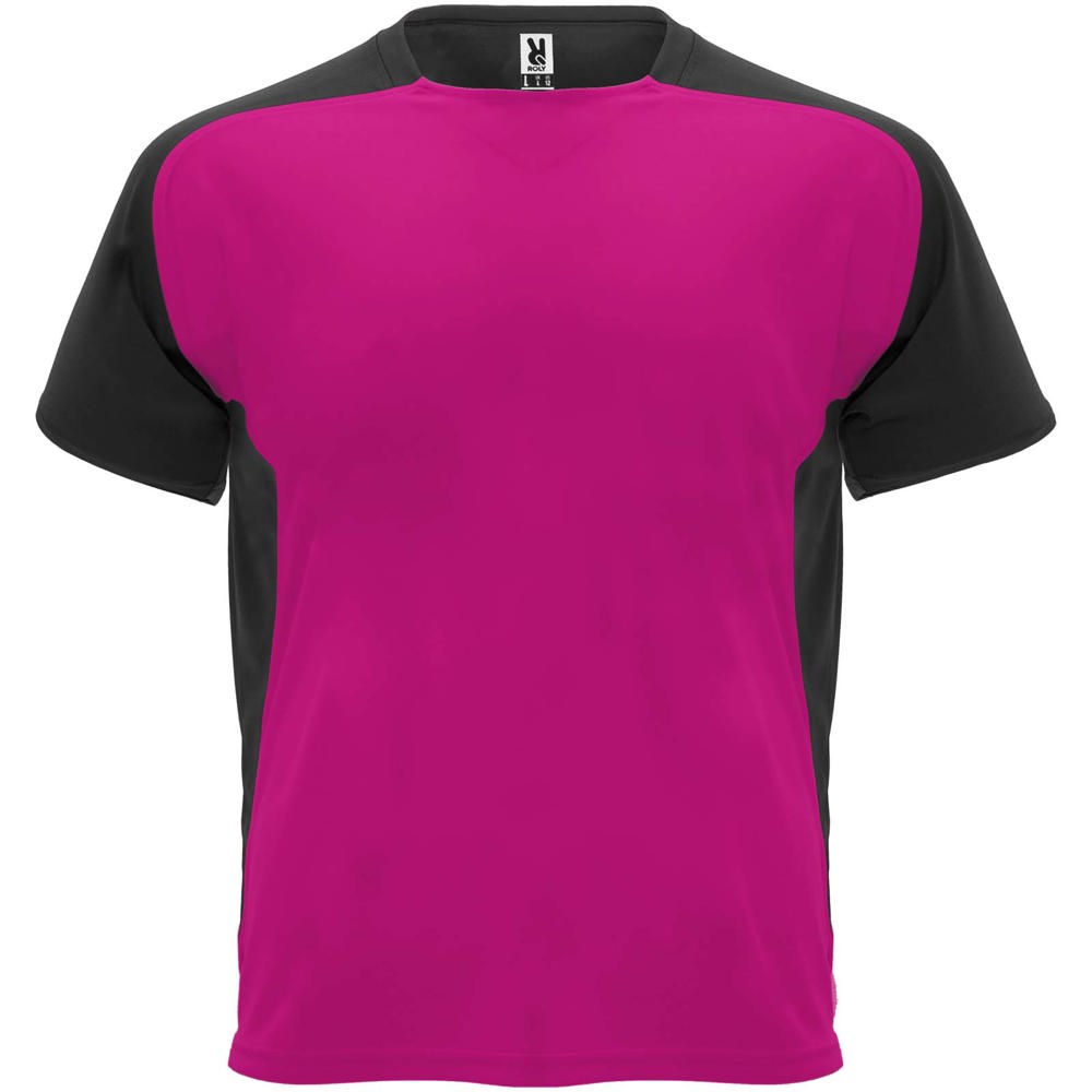 Bugatti T-Shirt Unisex aus recyceltem Material - fuchsia, schwarz