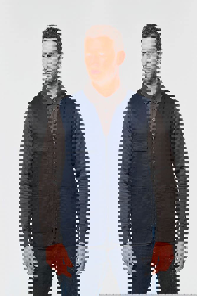 WK608 - Unisex-Weste aus  Baumwollpolyester mit mehreren Taschen