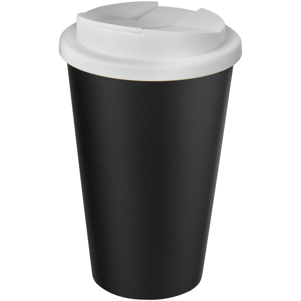 Americano® 350 ml Isolierbecher mit auslaufsicherem Schraubverschluss - schwarz, weiss